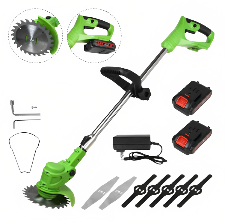 Powerful Electric Battery Operated Cordless Weed Eater Grass Trimmer