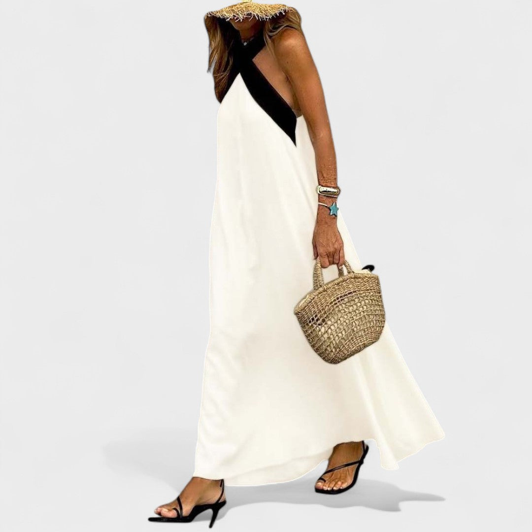 Women's Breathable Comfortable Crossed Maxi Dress