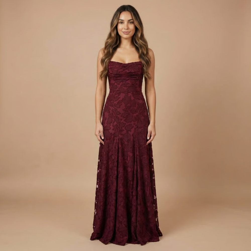 Women’s Maxi Dress Lace Wedding Guest Dress