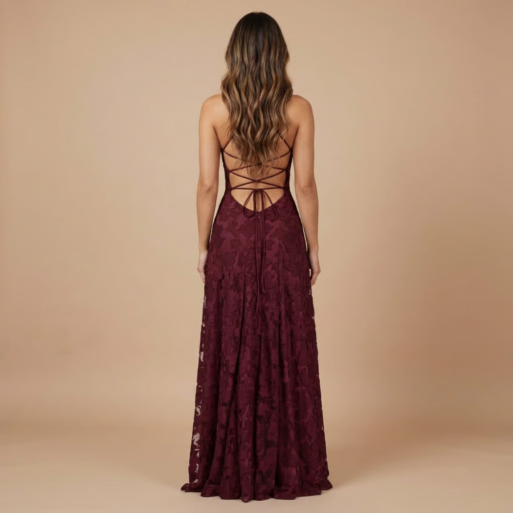 Women’s Maxi Dress Lace Wedding Guest Dress
