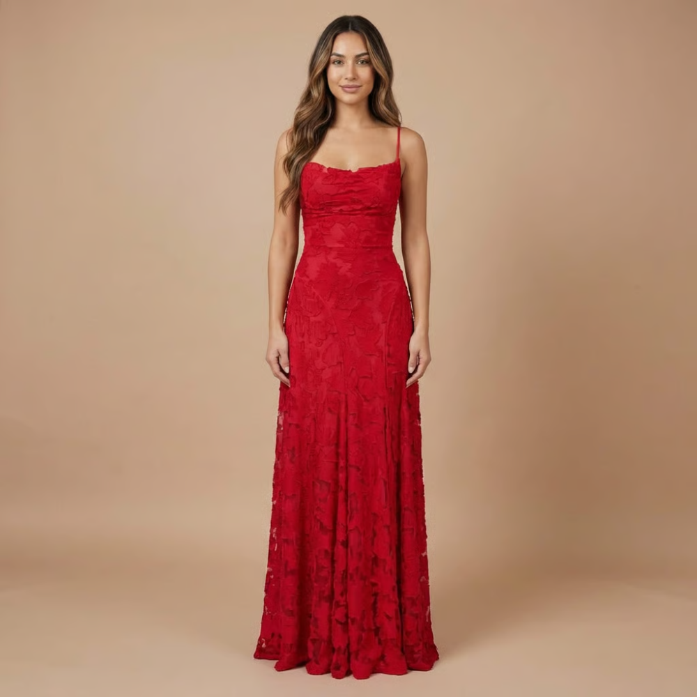 Women’s Maxi Dress Lace Wedding Guest Dress