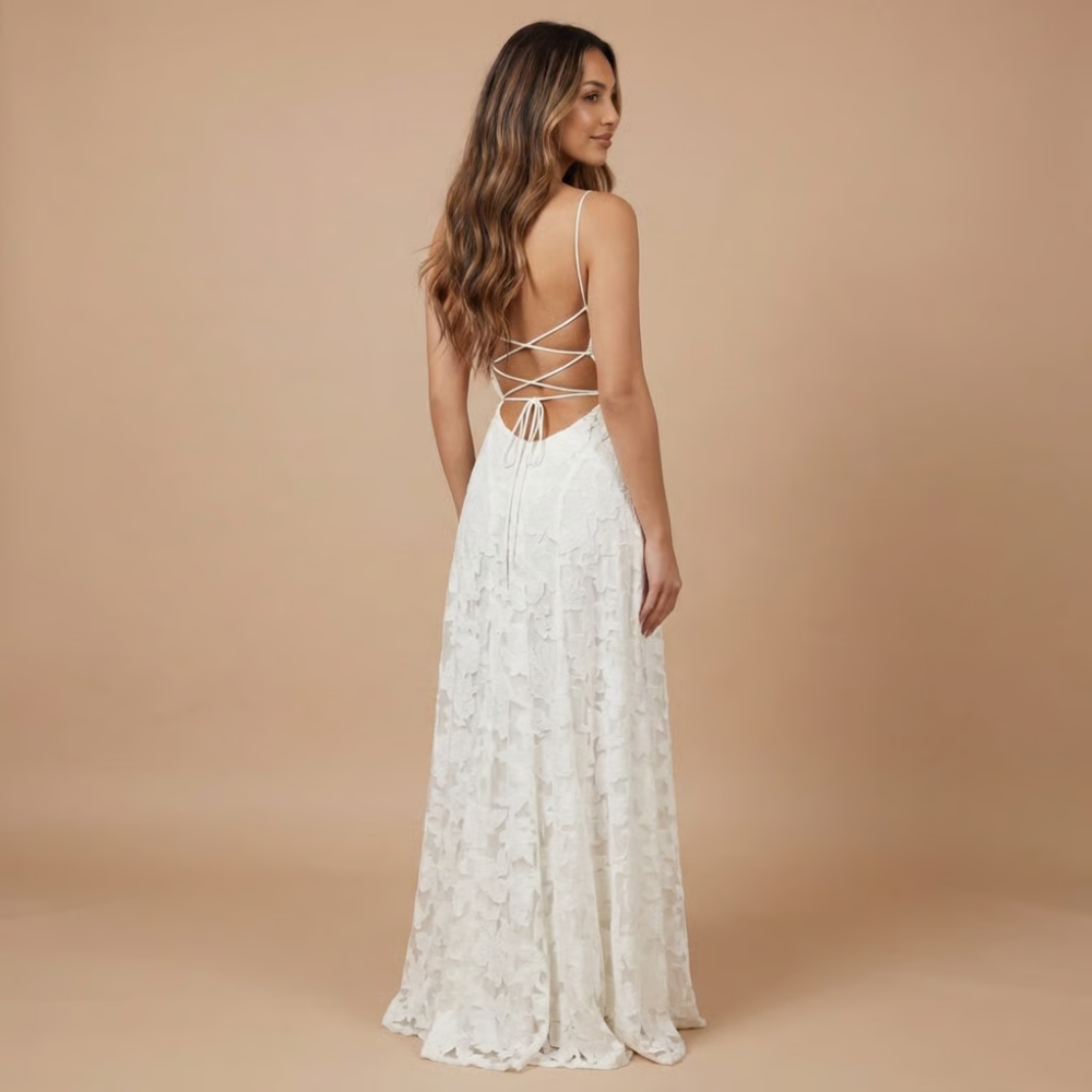 Women’s Maxi Dress Lace Wedding Guest Dress