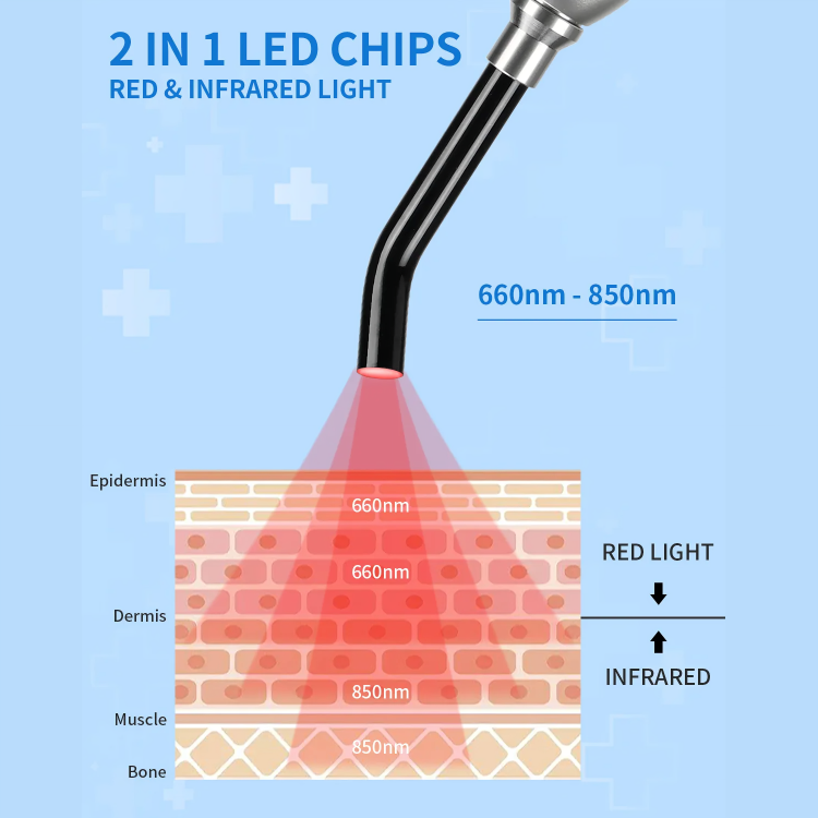 Oral&Targeted Red Light Therapy Device, Cold Sore Treatment for Lips, Canker Sore Treatment Inside