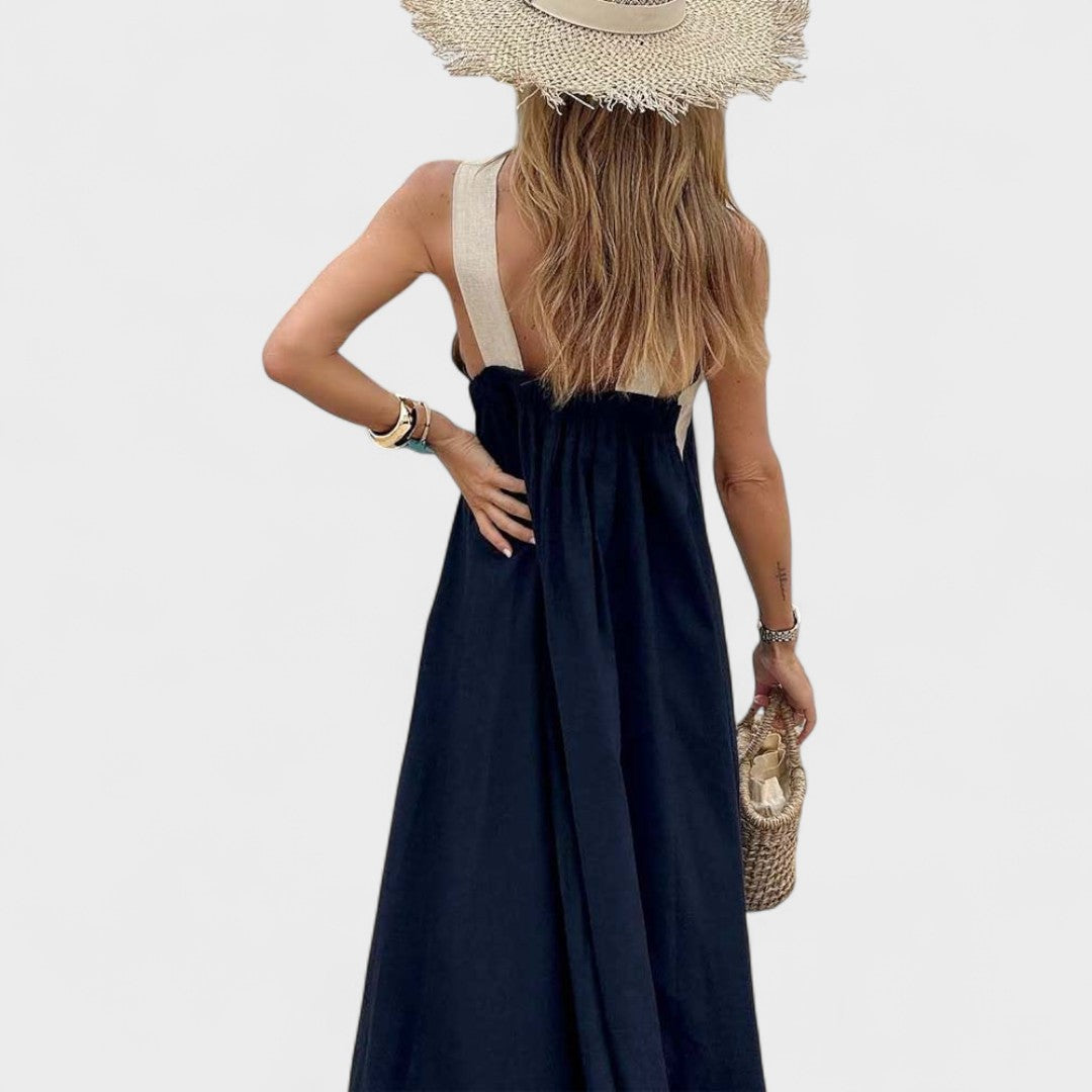 Women's Breathable Comfortable Crossed Maxi Dress