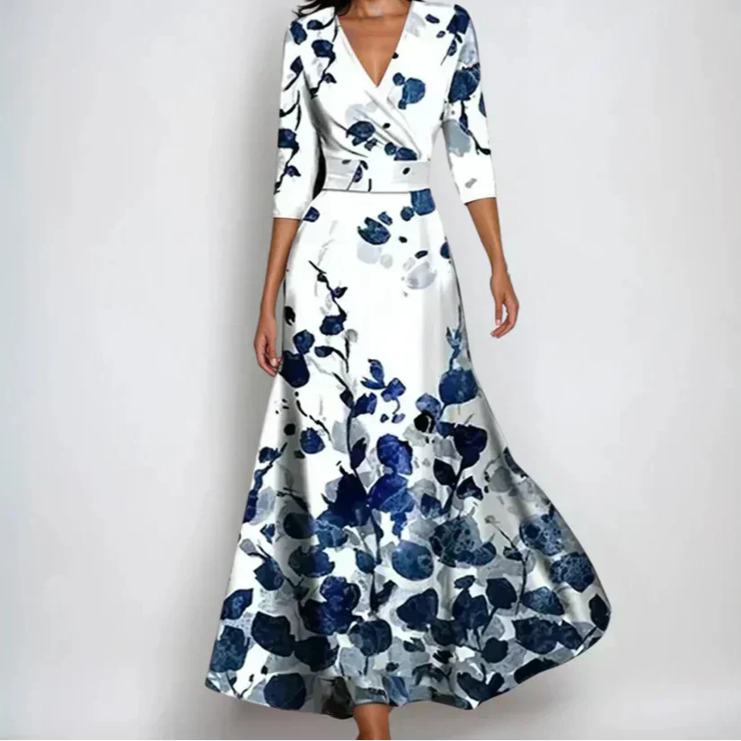 Women’s Luxury Floral Midi Dress