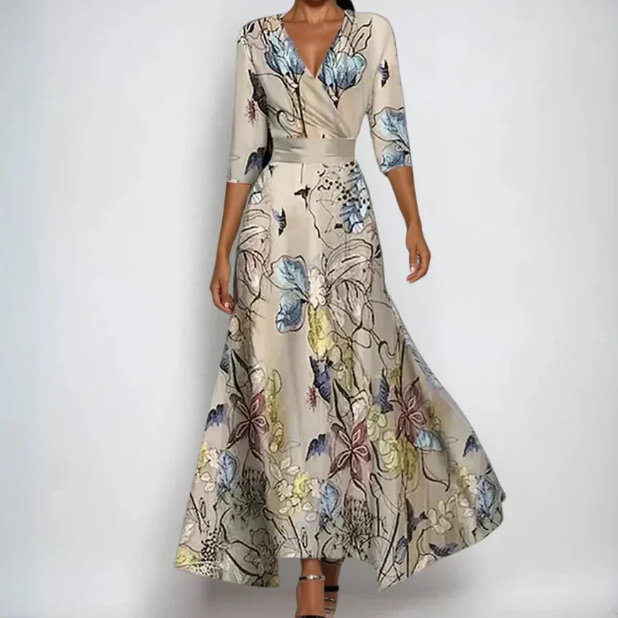 Women’s Luxury Floral Midi Dress