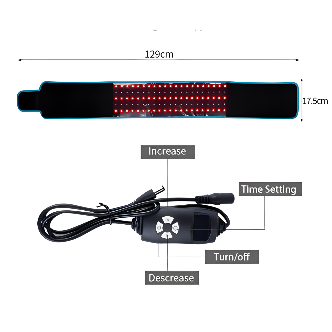 Professional Red Light Therapy Belt | for Targeted Pain Relief & Muscle Recovery at Home
