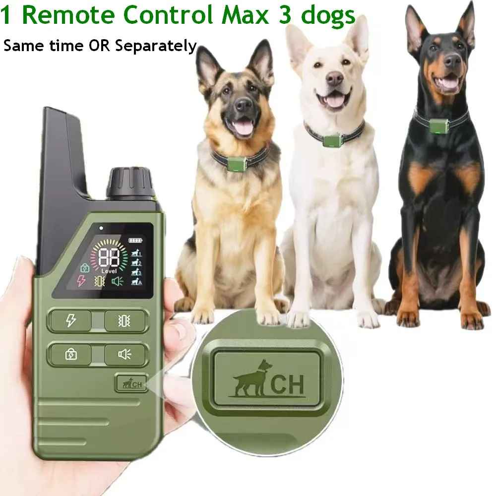 Shock Collar for Dogs | Electric e-Collar with LCD Remote Control Zap for Stubborn & Aggressive Dogs | Large & Small Breeds, Waterproof