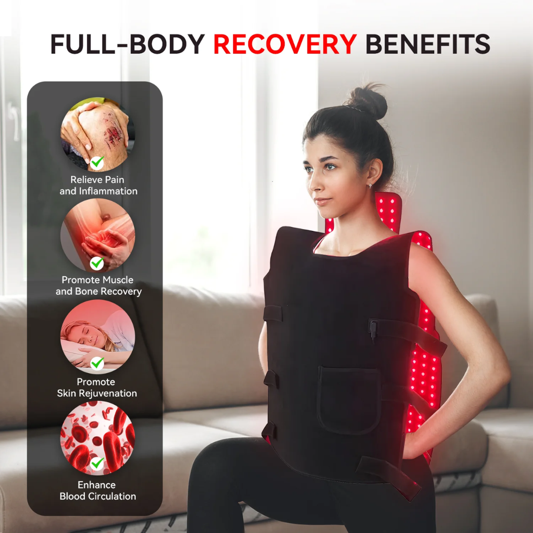 Red Light Therapy Jacket – Relieve Pain, Enhance Muscle Recovery & Improve Skin Health