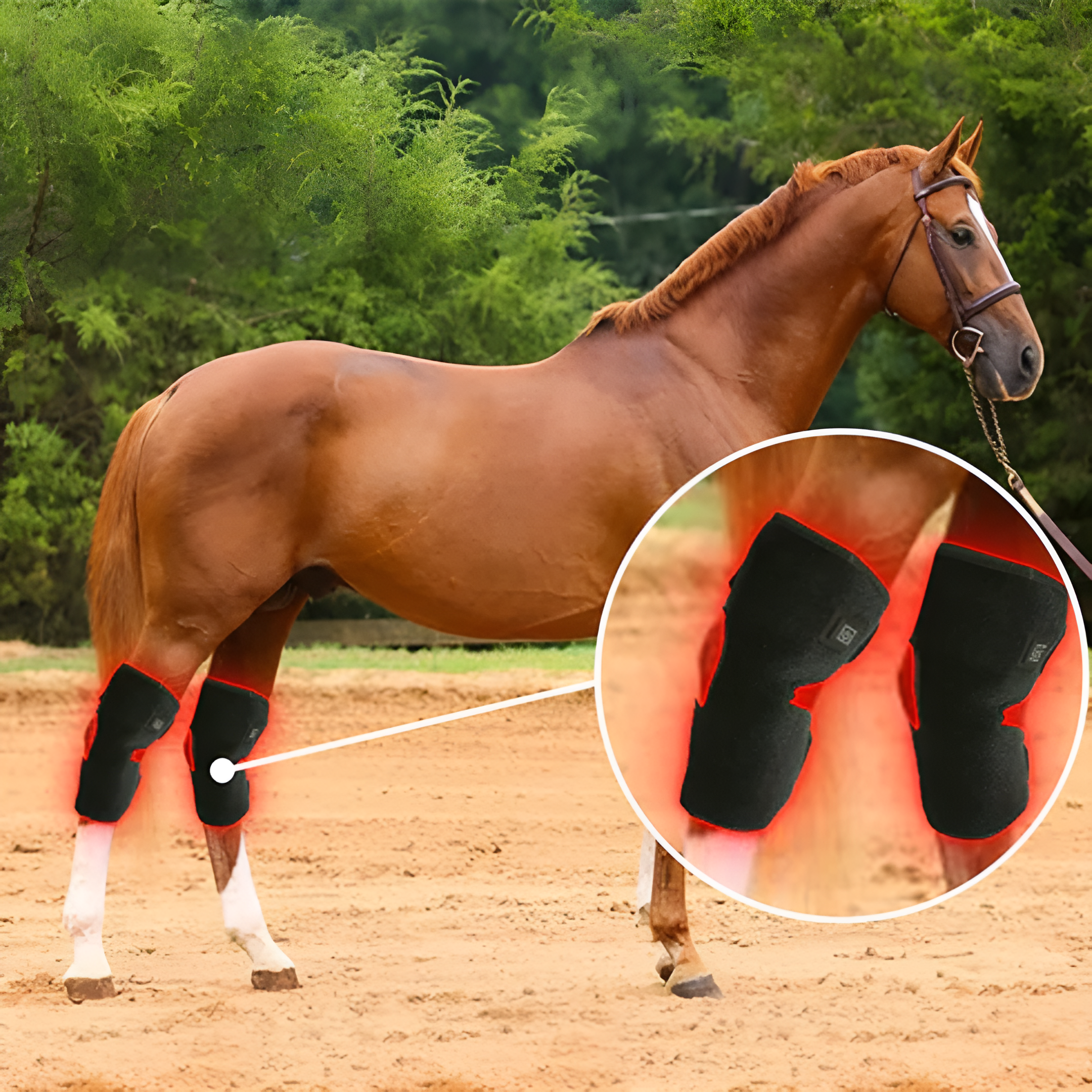 Horse Red Light Therapy Equine Hock Boot