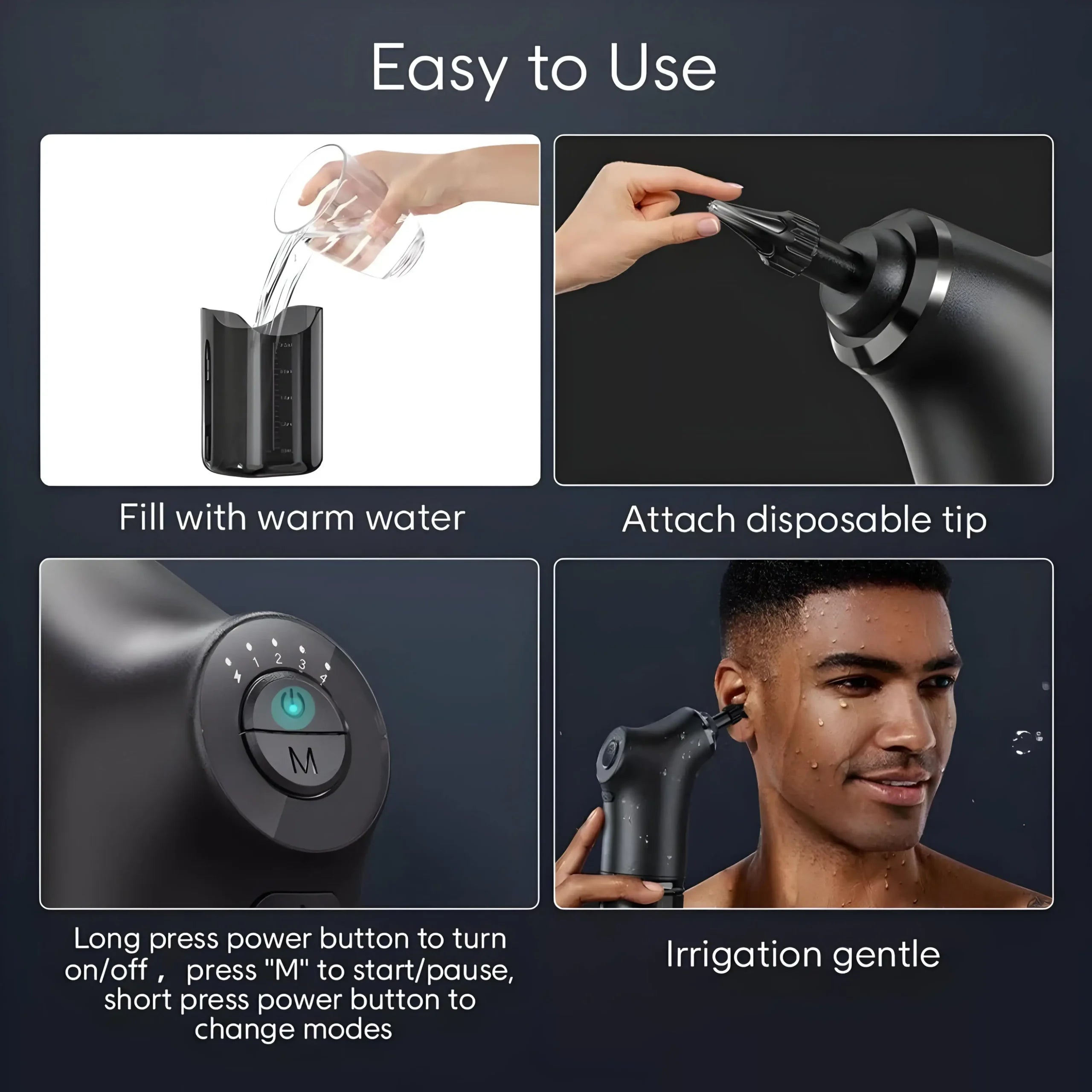 Professional Water Powered Ear Cleaner-Safe Ear Way Removal Kit -Ear Cleaner With Water ,ear Washer