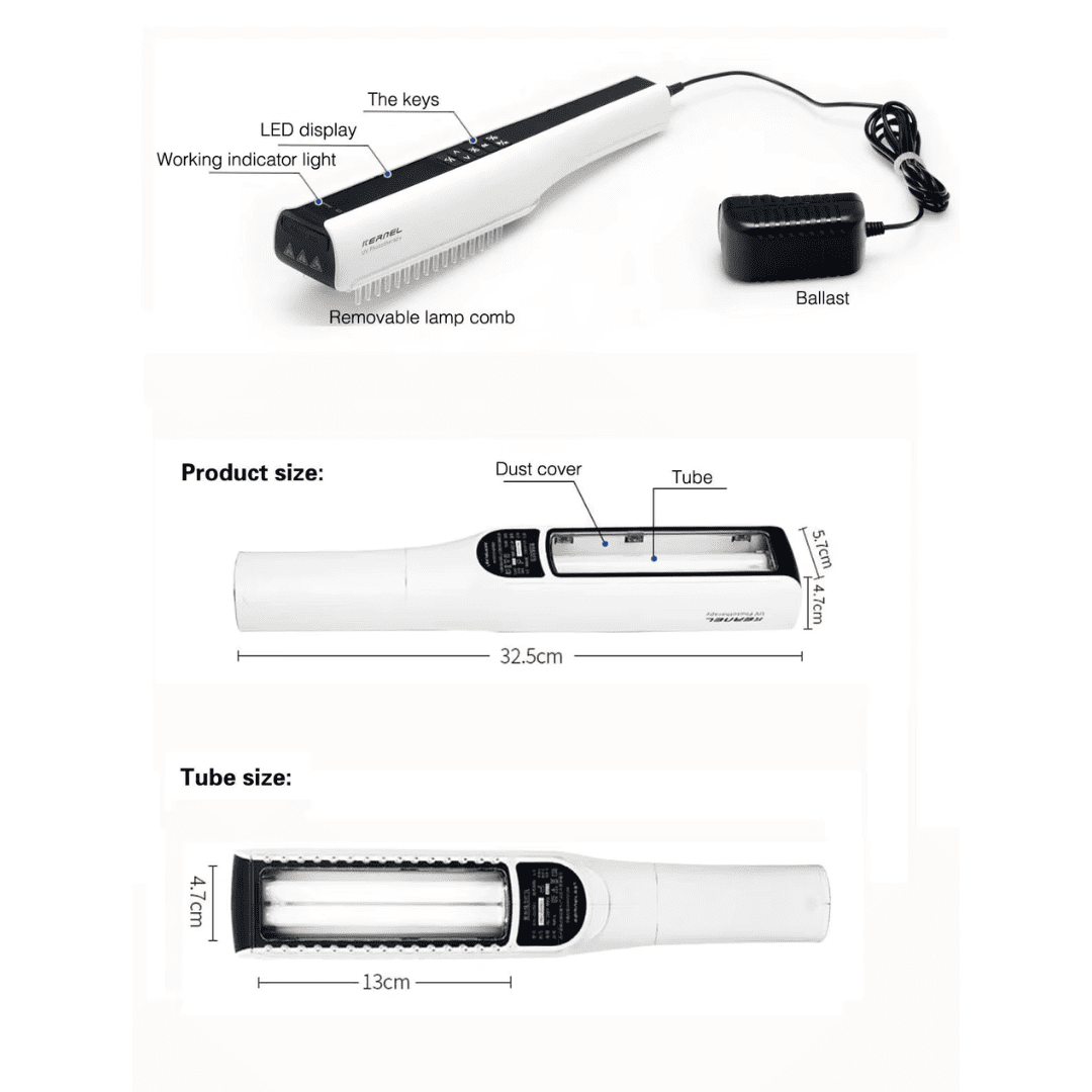 Pro cordless Narrowband Handheld UVB 311 Nm Lamp
