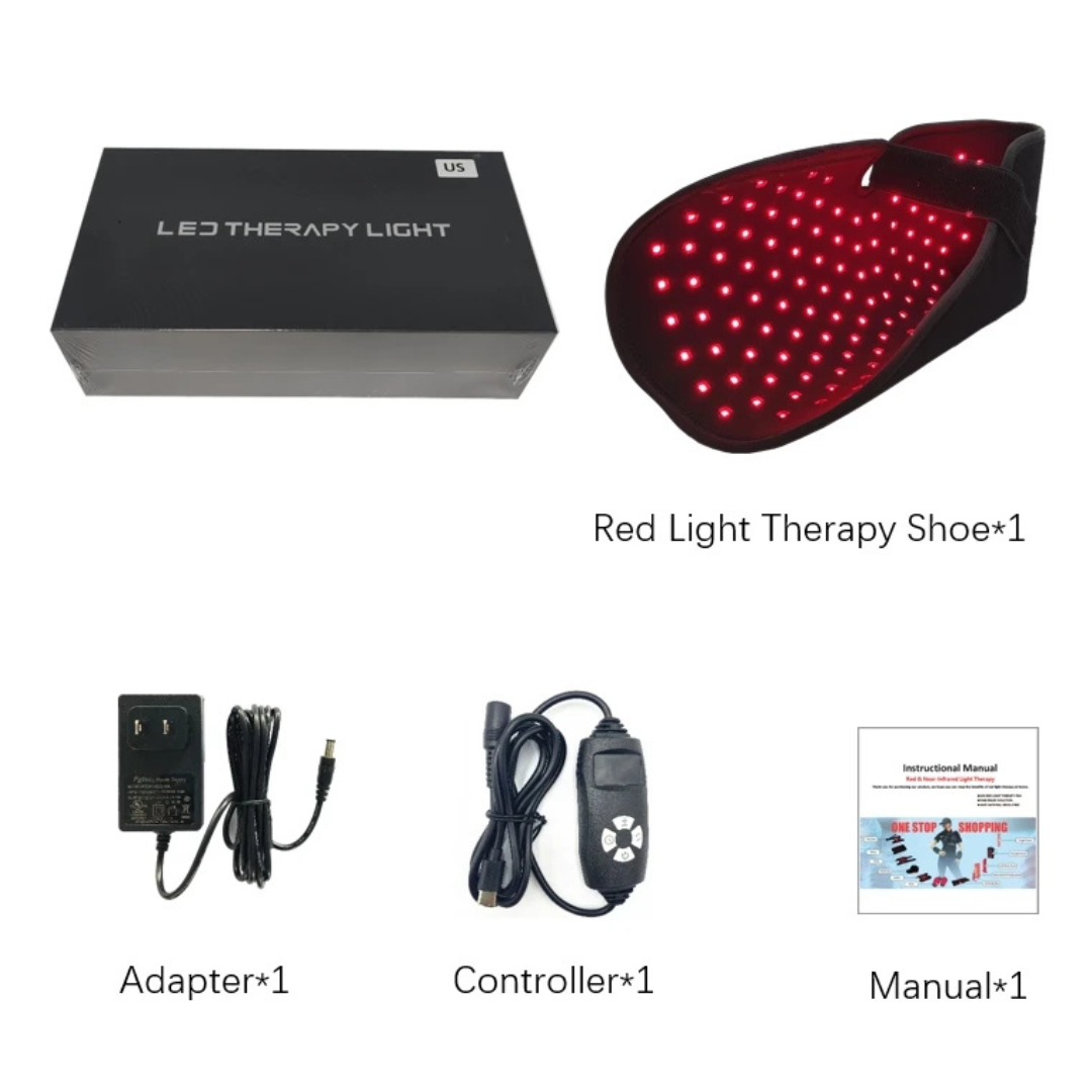 Wearable Infrared Red Light Therapy Wrap for Feet and Toes Pain Relief