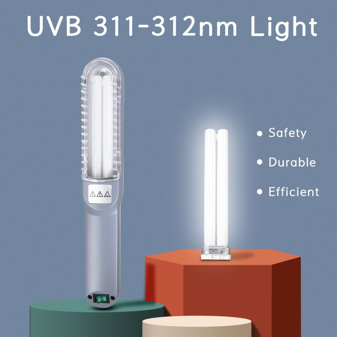 Handheld UVB Light Therapy Lamp – 311nm for Psoriasis, Vitiligo & Eczema Treatment