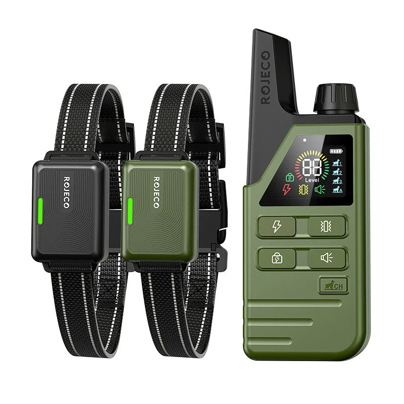 Shock Collar for Dogs | Electric e-Collar with LCD Remote Control Zap for Stubborn & Aggressive Dogs | Large & Small Breeds, Waterproof
