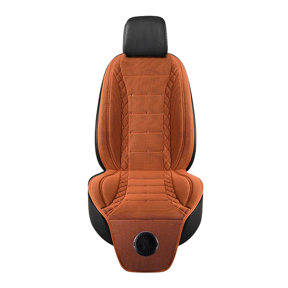FrosiSeat Cooling Car Seat Covers | Built In Cooling Fan | 3D Ice Silk Fabric | Detachable Design | USB Power Support