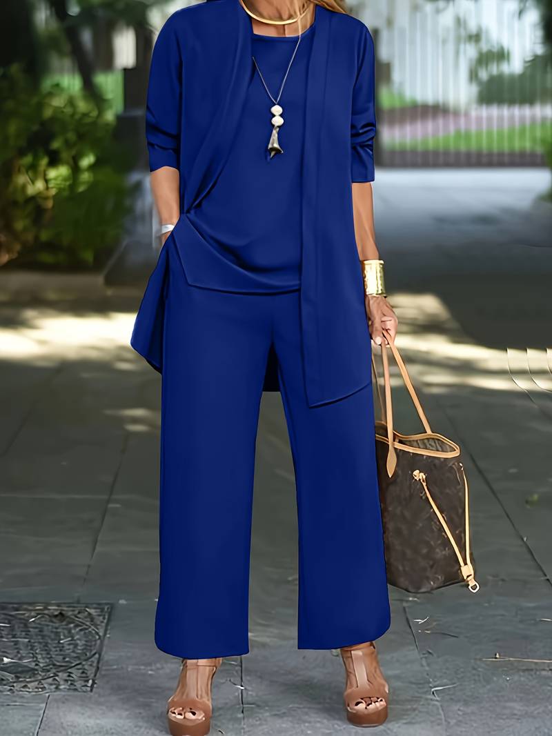 Stylish Three-Piece Pant Set for Women