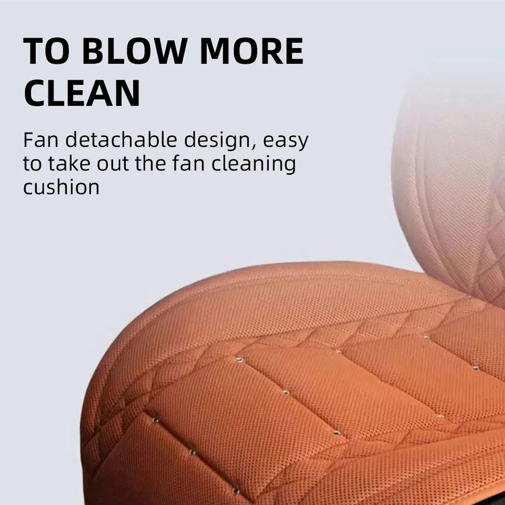 FrosiSeat Cooling Car Seat Covers | Built In Cooling Fan | 3D Ice Silk Fabric | Detachable Design | USB Power Support