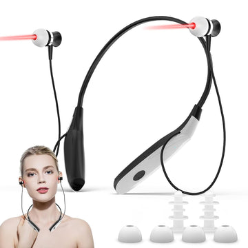 Red Light Therapy For Ears | 650nm Laser Tech | Dual Ear Nasal Probe | Long Battery | Non Invasive