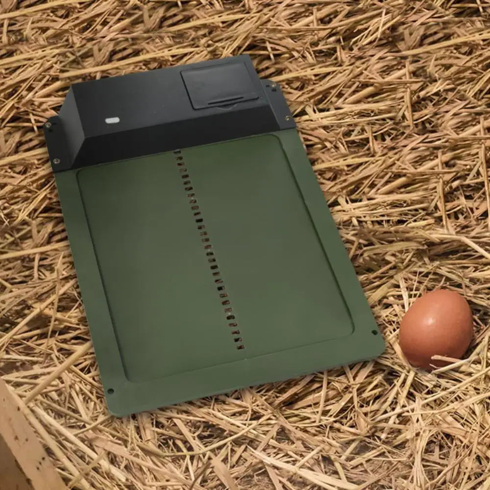 DuskiDeni Automatic Chicken Coop Door - Smart Light Sensor Poultry Opener - Predator Proof Waterproof Battery Powered Duck House Gate