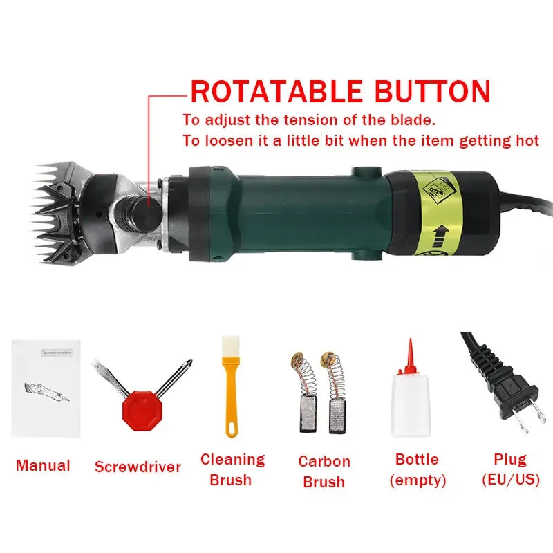 Professional 2000W Sheep Shearing Made Effortless with VeloShear