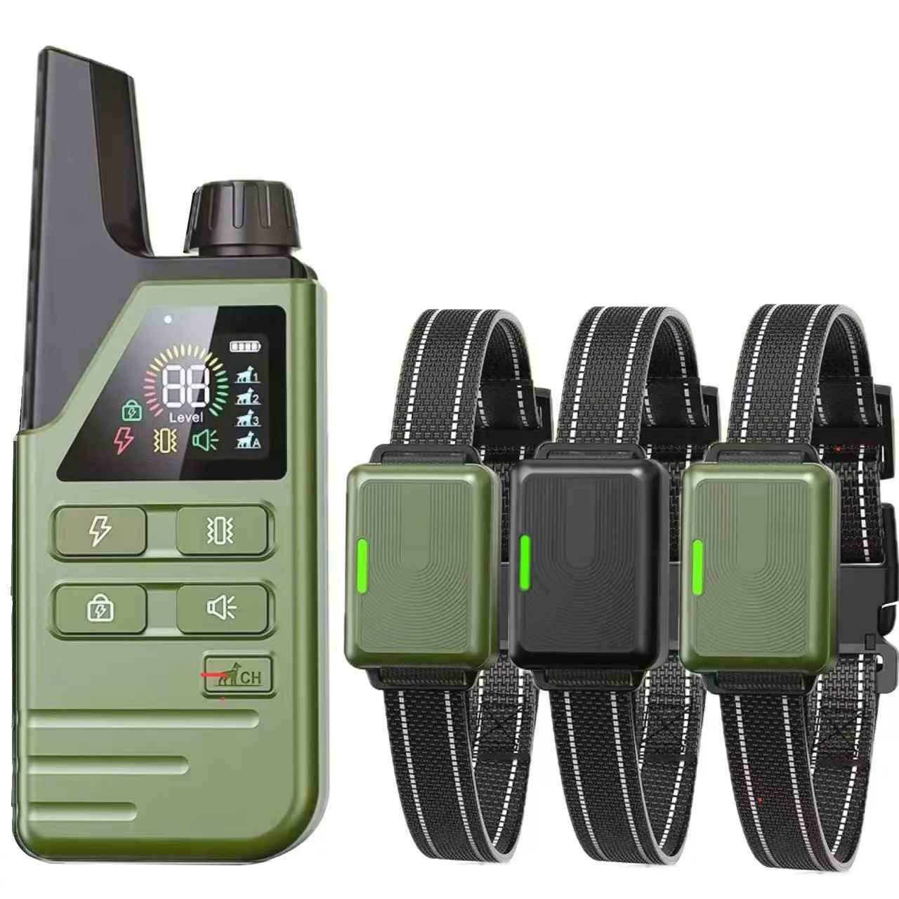 Shock Collar for Dogs | Electric e-Collar with LCD Remote Control Zap for Stubborn & Aggressive Dogs | Large & Small Breeds, Waterproof