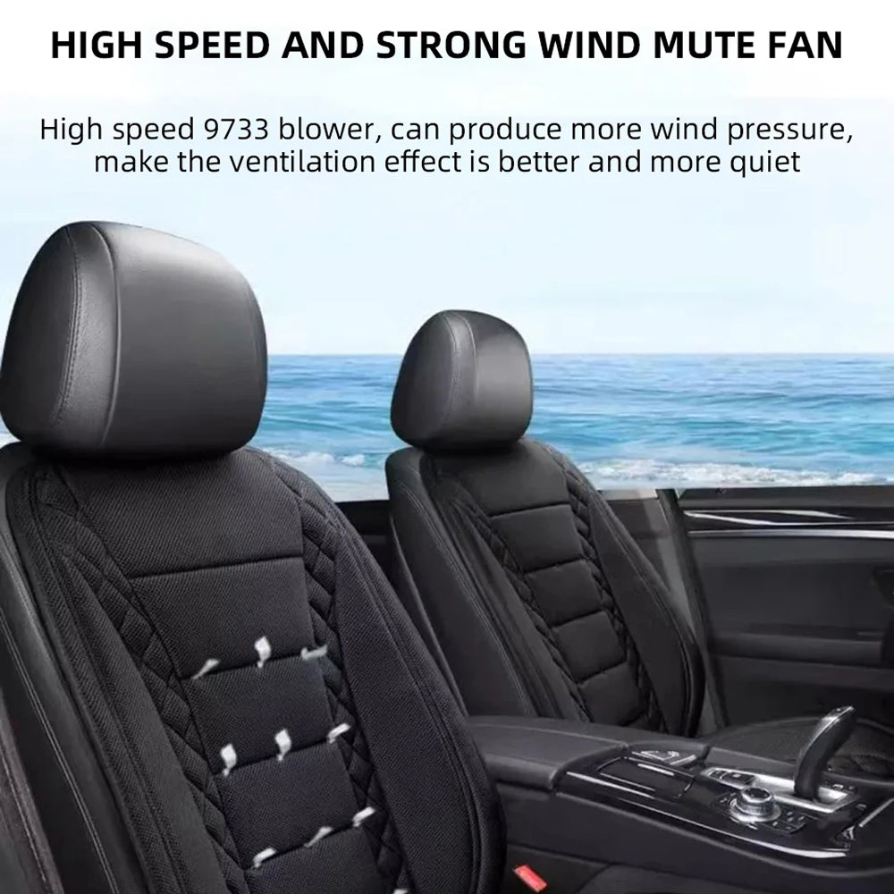 FrosiSeat Cooling Car Seat Covers | Built In Cooling Fan | 3D Ice Silk Fabric | Detachable Design | USB Power Support