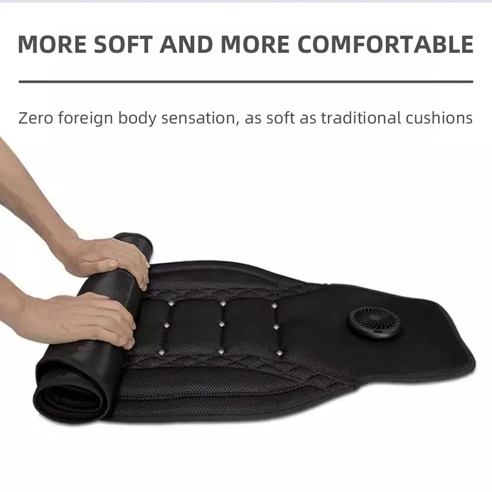 FrosiSeat Cooling Car Seat Covers | Built In Cooling Fan | 3D Ice Silk Fabric | Detachable Design | USB Power Support