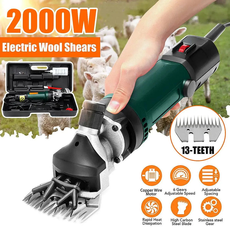 Professional 2000W Sheep Shearing Made Effortless with VeloShear