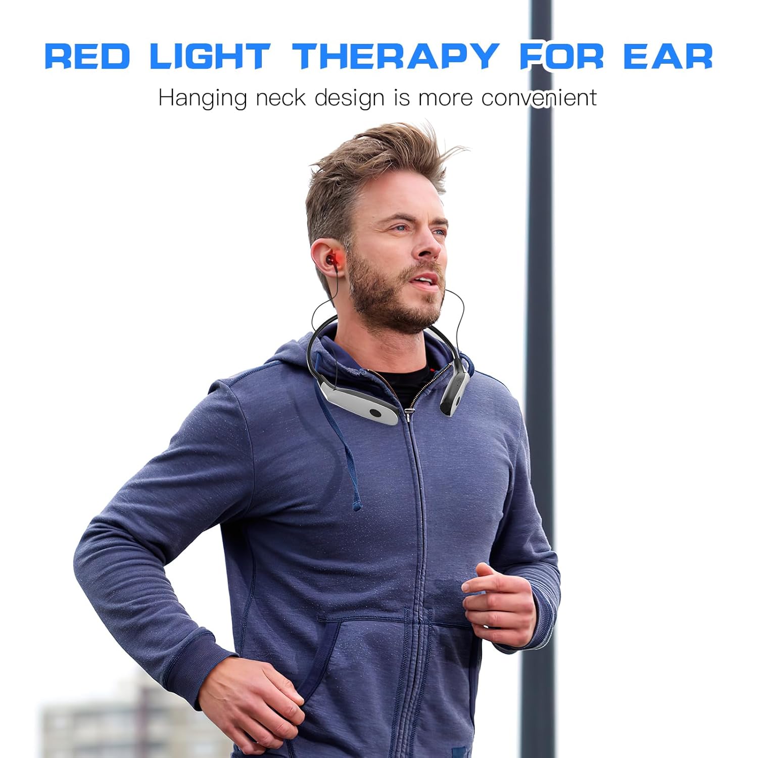 Red Light Therapy For Ears | 650nm Laser Tech | Dual Ear Nasal Probe | Long Battery | Non Invasive