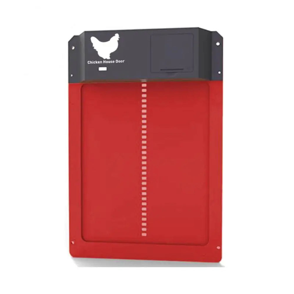 DuskiDeni Automatic Chicken Coop Door - Smart Light Sensor Poultry Opener - Predator Proof Waterproof Battery Powered Duck House Gate