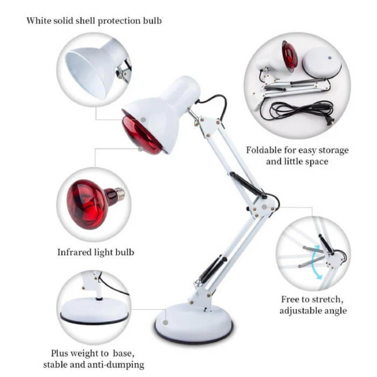 Infrared Heating Red Light Therapy Lamp With Stand
