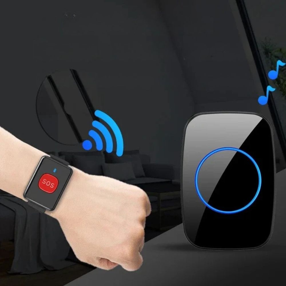 Wireless Elderly Call Button Pager Watch