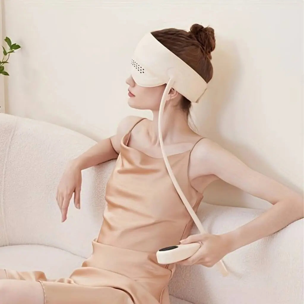 Electric Head Massager cap for headache |head massager for migraines|head and eye massager with heat and air