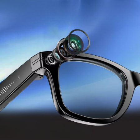 Smart Camera Glasses with Photo, Video, AI Translation & Bluetooth Audio