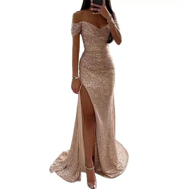 Gala Dresses Off-Shoulder Women's Maxi Dress