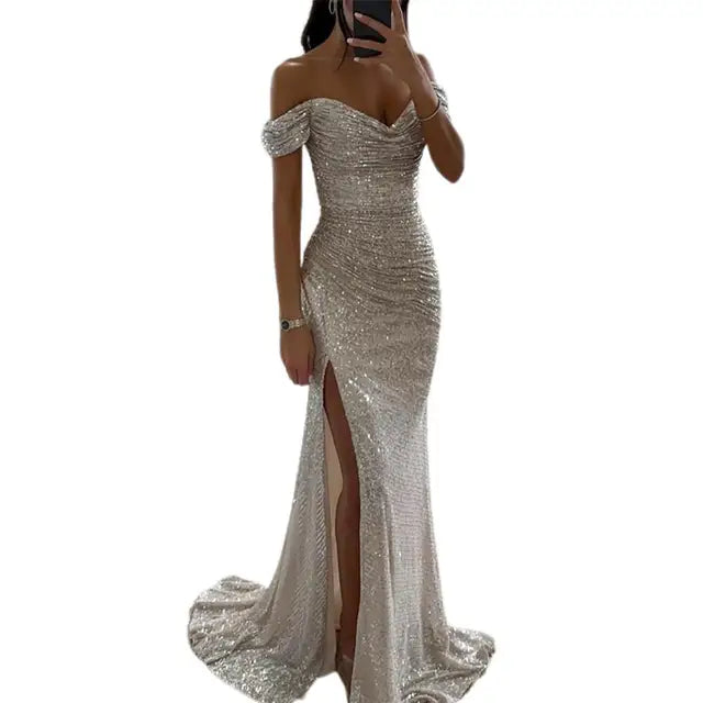 Gala Dresses Off-Shoulder Women's Maxi Dress