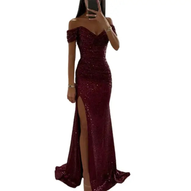 Gala Dresses Off-Shoulder Women's Maxi Dress