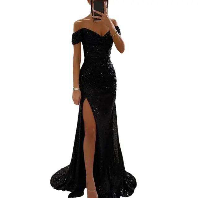 Gala Dresses Off-Shoulder Women's Maxi Dress