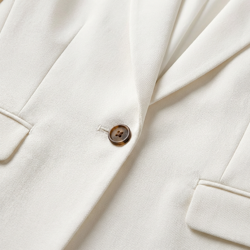 Women's Blazer with One-Button Closure and Classic Lapel | Elegant