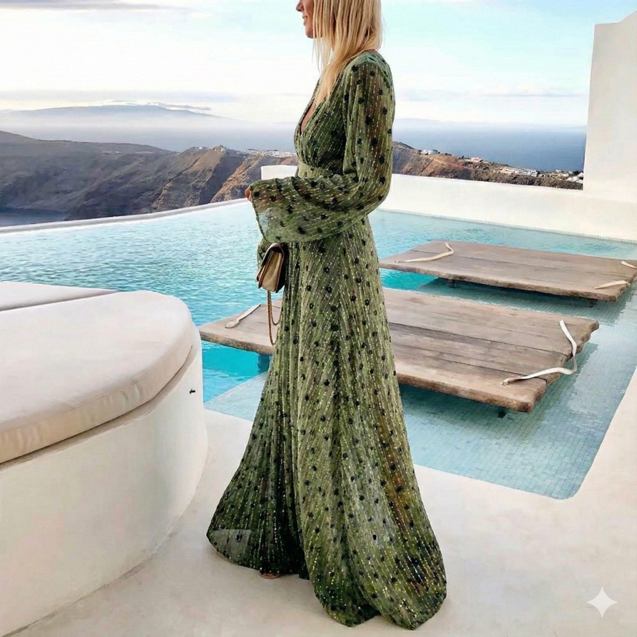 Classic Long Summer Maxi Dress For Women