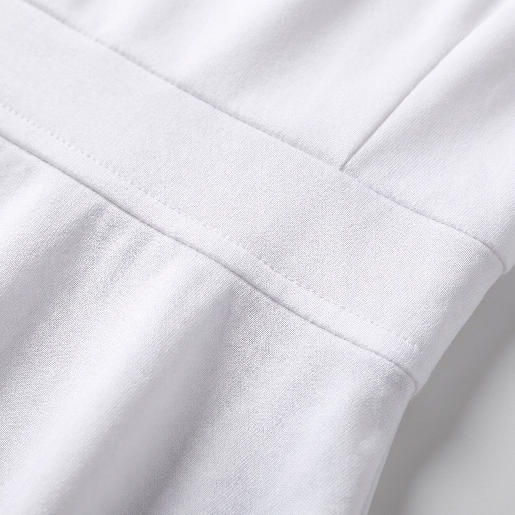 Women's White Midi Dress with Deep V-Neck and 3/4 Sleeves | Elegant