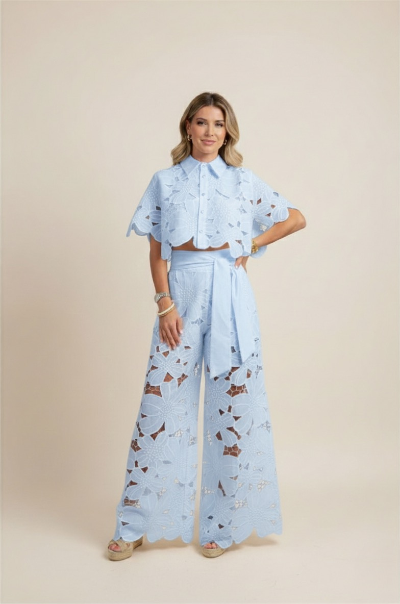 Women's Two-Piece Cut Out Summer Set