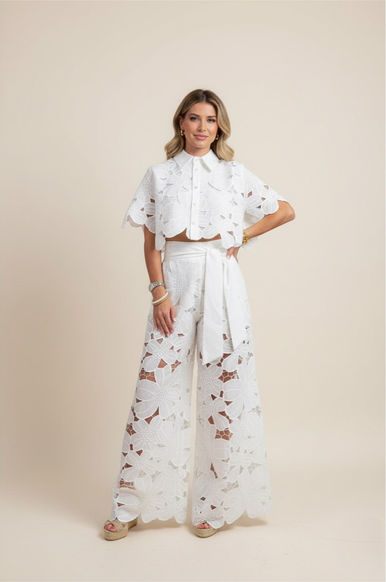Women's Two-Piece Cut Out Summer Set