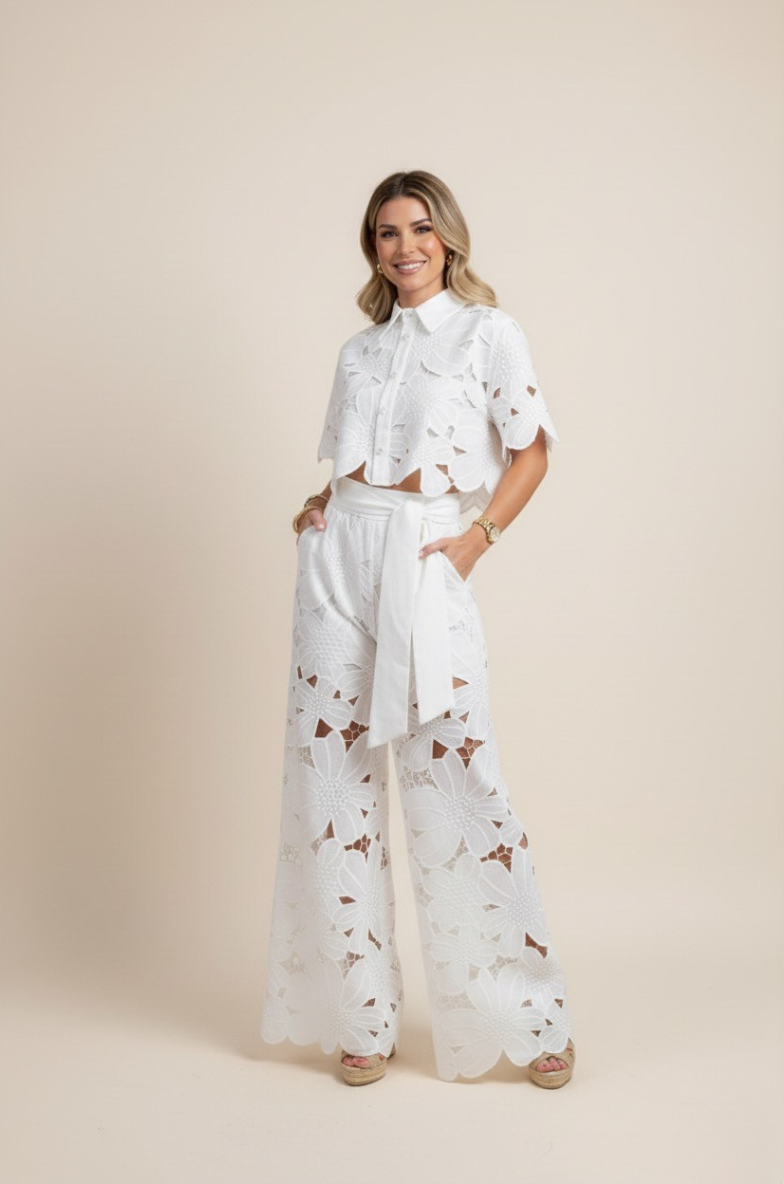 Women's Two-Piece Cut Out Summer Set