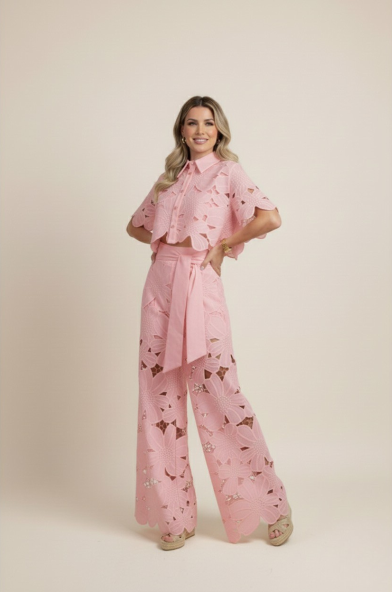 Women's Two-Piece Cut Out Summer Set