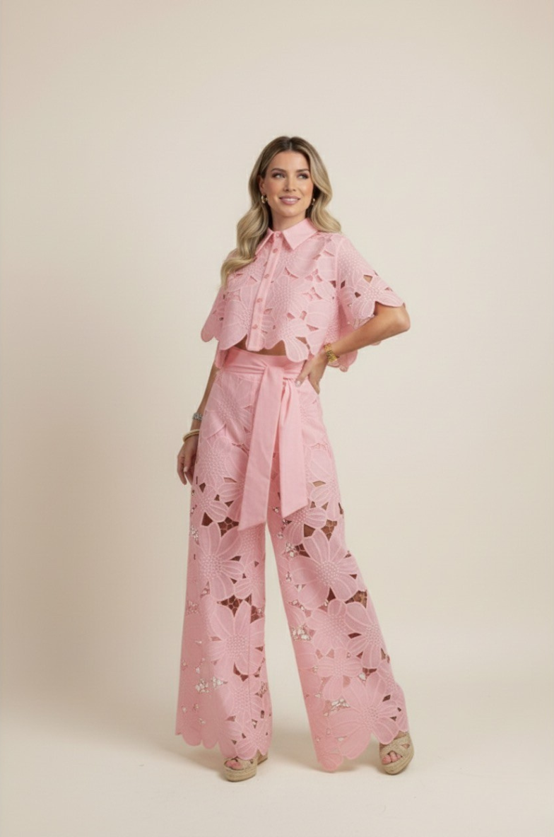 Women's Two-Piece Cut Out Summer Set