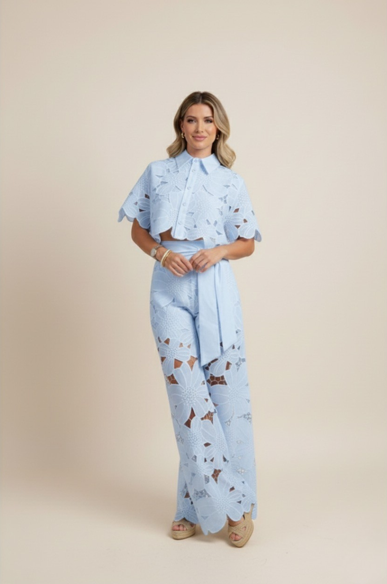 Women's Two-Piece Cut Out Summer Set