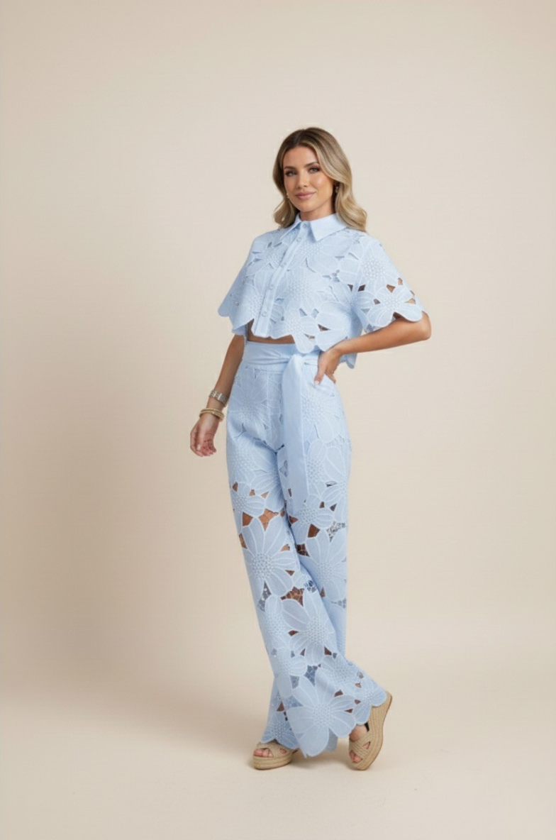 Women's Two-Piece Cut Out Summer Set
