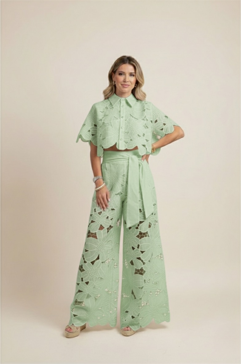 Women's Two-Piece Cut Out Summer Set